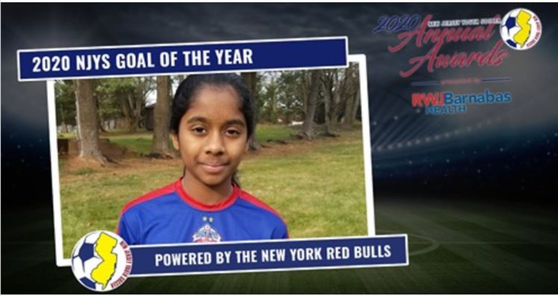 Neha Thota wins 2020 NJYS Goal of the Year!